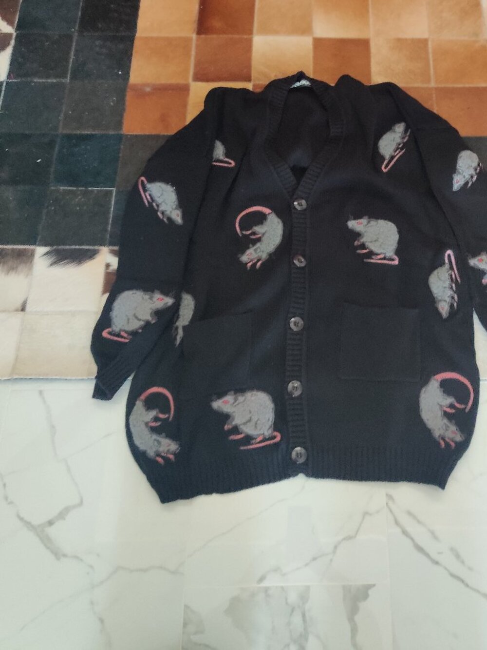 Foxblood rat cardigan size XL/2X New